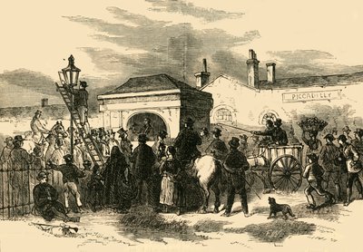 Verkauf der Hyde Park Turnpike, ca. 1876 von Unbekannt