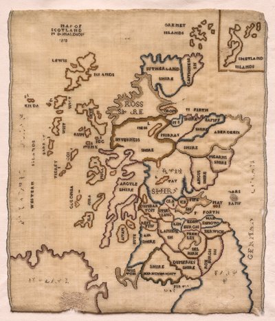 Stickerei, 1810 von Unbekannt