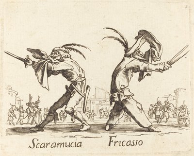 Scaramucia und Fricasso von Unbekannt