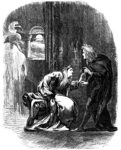 Szene aus Shakespeares Hamlet, 19. Jahrhundert von Unbekannt