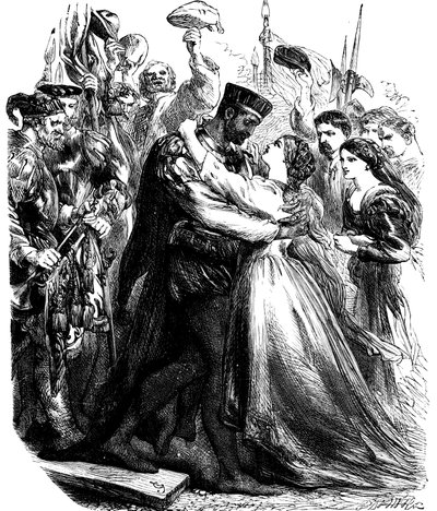 Szene aus Shakespeares Othello, 19. Jahrhundert von Unbekannt