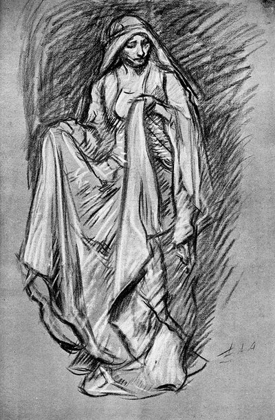 Skizze von Regan, aus König Lear, 1899 von Unbekannt