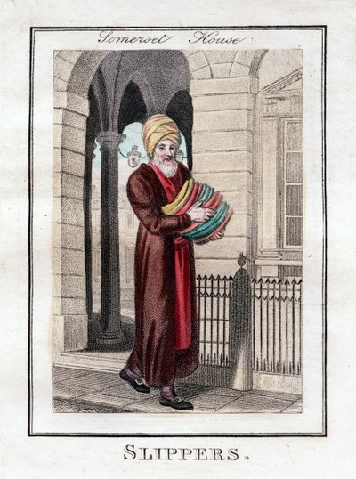 Pantoffeln, Somerset House, London, 1805 von Unbekannt