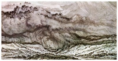 Snowdon, ein herannahender Sturm, 1853 1956 von Unbekannt