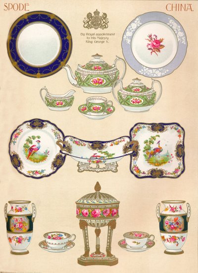 Spode Porzellan: WTCopeland & Sons, Stoke-on-Trent, 18. Jahrhundert von Unbekannt