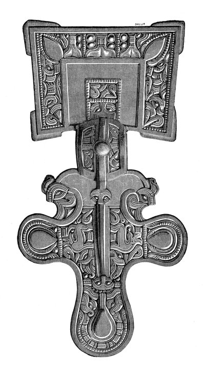 Quadratköpfige Fibel, aus Ragley Park, Warwickshire, 1893 von Unbekannt