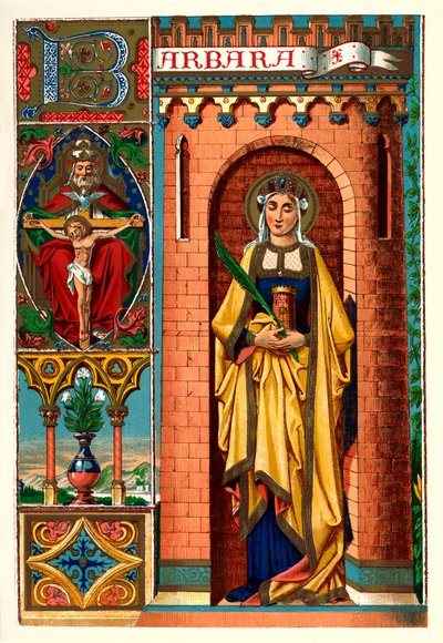 Heilige Barbara, 1886 von Unbekannt