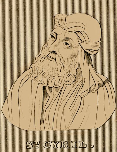 St. Kyrill, ca. 376-444, 1830 von Unbekannt