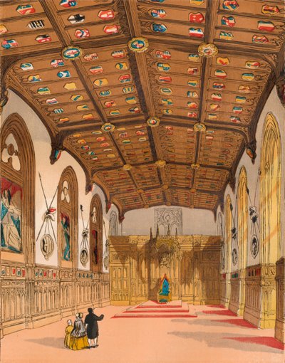 St. Georges Hall, Windsor, ca. 1845, 1864 von Unbekannt
