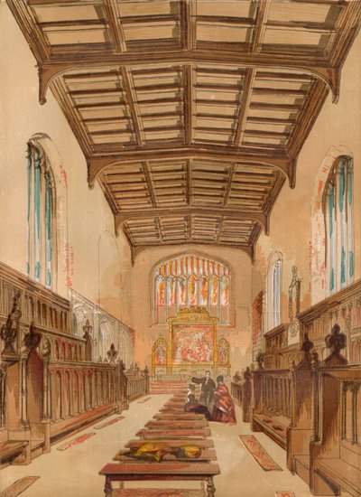 St. Johns College Chapel, Cambridge, ca. 1845, 1864 von Unbekannt