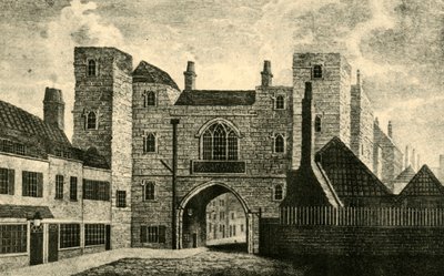 St. Johns Tor, Clerkenwell, 1813, 1925 von Unbekannt