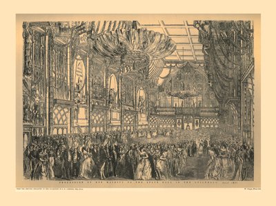 Staatsball in der Guildhall, 1851, 1886 von Unbekannt