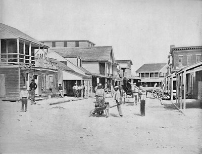 Straße in Key West, Florida, um 1897 von Unbekannt