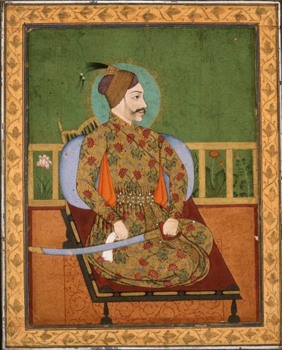 Sultan Abdullah Qutubshah von Golconda, um 1640 von Unbekannt