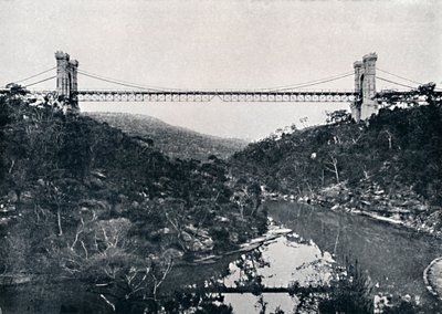 Hängebrücke, Middle Harbour, ca. 1900 von Unbekannt