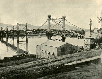 Hängebrücke über den Fitzroy, 1901 von Unbekannt