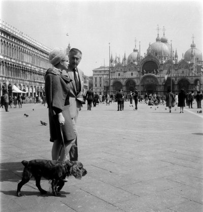 Der Schauspieler Stewart Granger in Venedig - 195? von Unbekannt