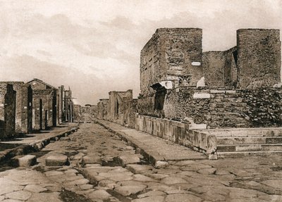 Tempio della Fortuna, Pompeji, Italien, um 1900er Jahre von Unbekannt