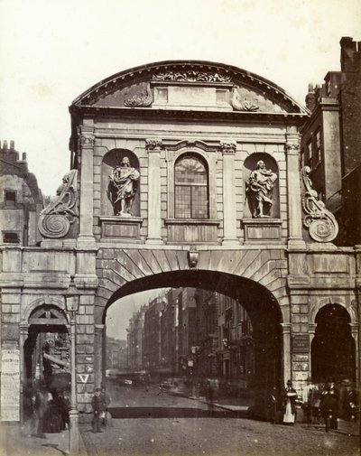 Temple Bar, London, 19. Jahrhundert von Unbekannt