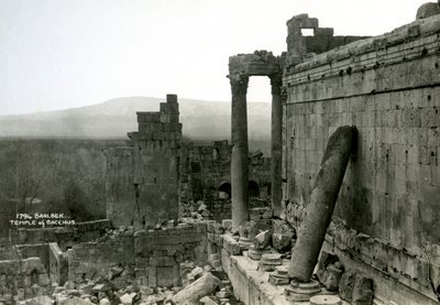 Tempel des Bacchus, Baalbek, Libanon von Unbekannt