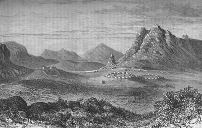Thaba Bosigo, die Festung der Basutos, ca. 1880 von Unbekannt