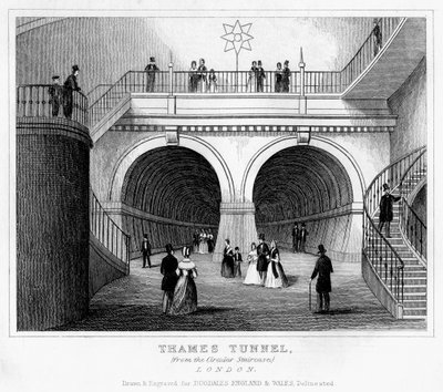 Thames-Tunnel, London, 19. Jahrhundert von Unbekannt