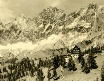 Die Austriahütte und der Dachstein, Steiermark, Österreich, ca. 1935 von Unbekannt