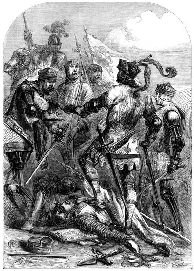 Die Schlacht von Poitiers, 19. September 1356 von Unbekannt