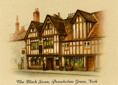 Der Schwarze Schwan, Peaseholme Green, York, 1936 von Unbekannt