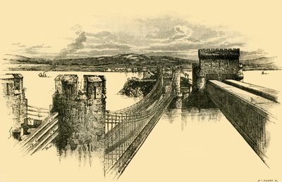Die Brücken, vom Conway Castle von Unbekannt