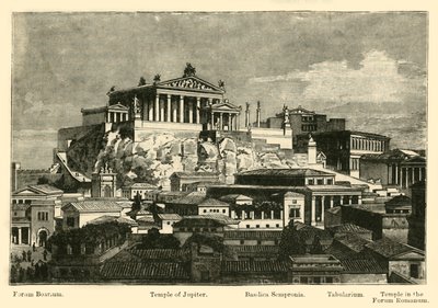 Das Kapitol, vom Palatin aus gesehen, Restaurierung, 1890 von Unbekannt