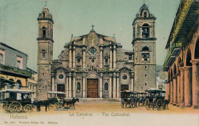 Die Kathedrale, Havanna, Kuba, ca. 1910 von Unbekannt