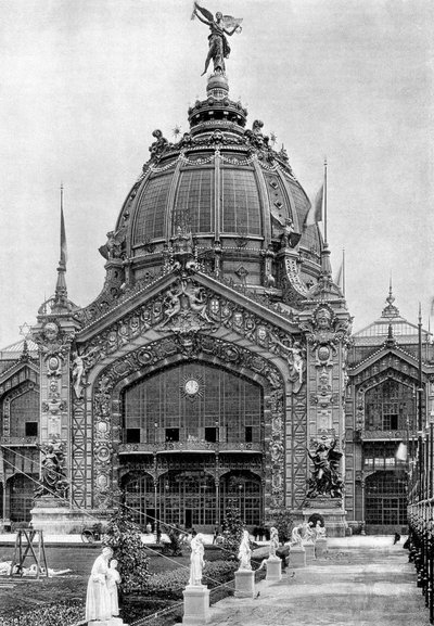 Die zentrale Kuppel, Weltausstellung, Paris, 1889 von Unbekannt