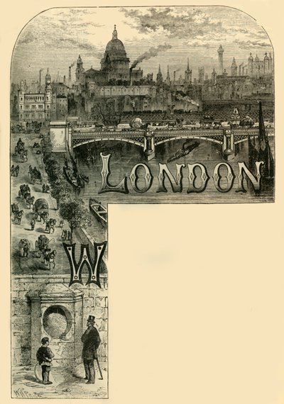 Die Stadt London, um 1872 von Unbekannt