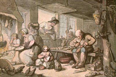 Die glückliche Familie des Schusters, um 1900 von Unbekannt