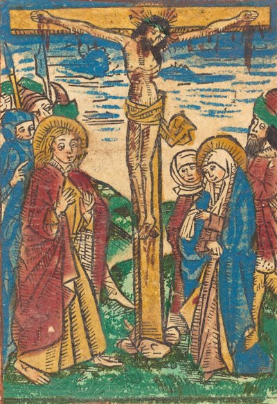 Die Kreuzigung, um 1490 von Unbekannt