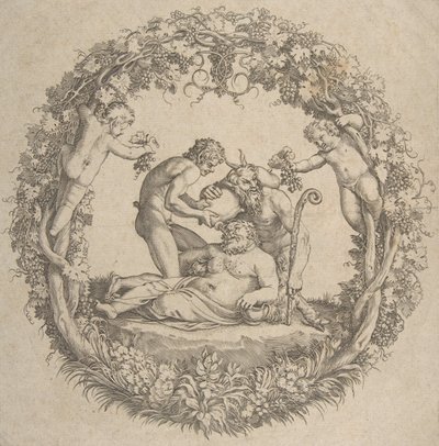 Der betrunkene Silenus, 1560-1609 von Unbekannt