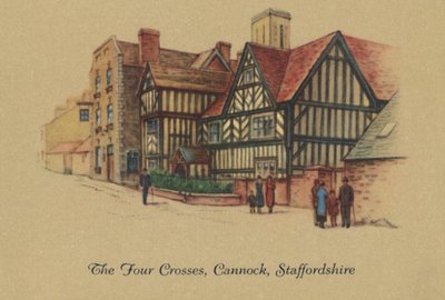 Die Vier Kreuze, Cannock, Staffordshire, 1939 von Unbekannt