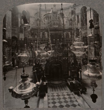 Die Grabeskirche, Jerusalem, um 1900 von Unbekannt