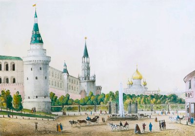 Der Kremlgarten, Moskau, Russland, ca. 1830er-1840er von Unbekannt