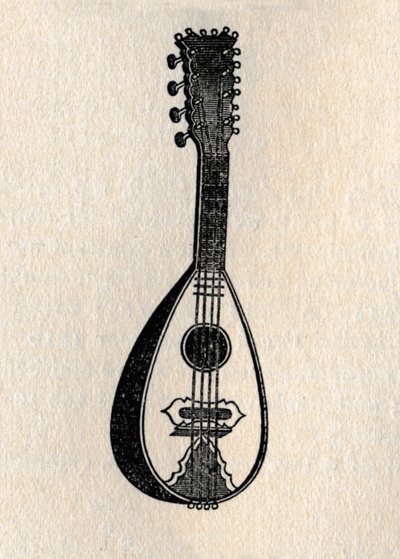 Die Mandoline, 1895 von Unbekannt