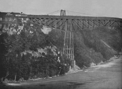 Die Niagara-Kantileverbrücke, 19. Jahrhundert von Unbekannt