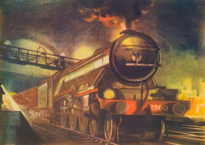 Der Nacht-Schotte, L.N.E.R., verlässt Kings Cross, 1940 von Unbekannt