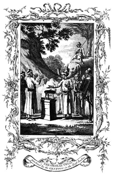Die Feuerprobe, 1792 von Unbekannt