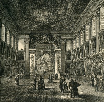 Die Gemalte Halle, Greenwich Hospital, ca. 1878 von Unbekannt