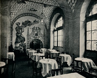 Das Penna DOca Restaurant, Hauptspeisesaal, ca. 1928 von Unbekannt