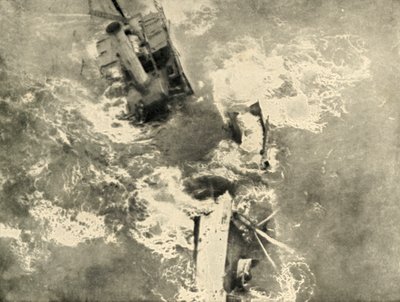 Die Arbeit der Piraten: Dampfer zerbricht, 1919 von Unbekannt