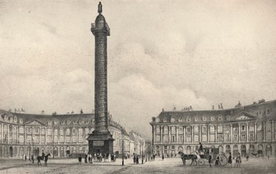 Die Place Vendome-Säule, 1915 von Unbekannt