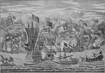 Die Entlastung von Gibraltar, um 1710 von Unbekannt