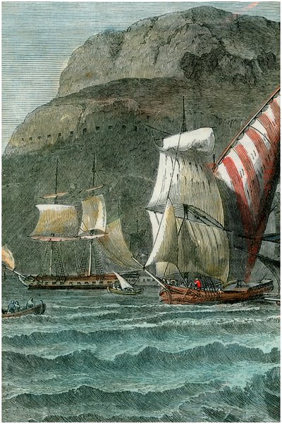 Der Felsen von Gibraltar, um 1880 von Unbekannt